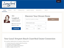 Tablet Screenshot of newportbeachcoasthomes.com